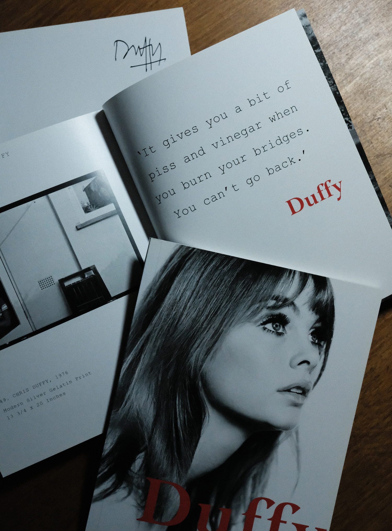 Duffy 2009 Debut Exhibition Catalogue - Signed by Duffy - RARE