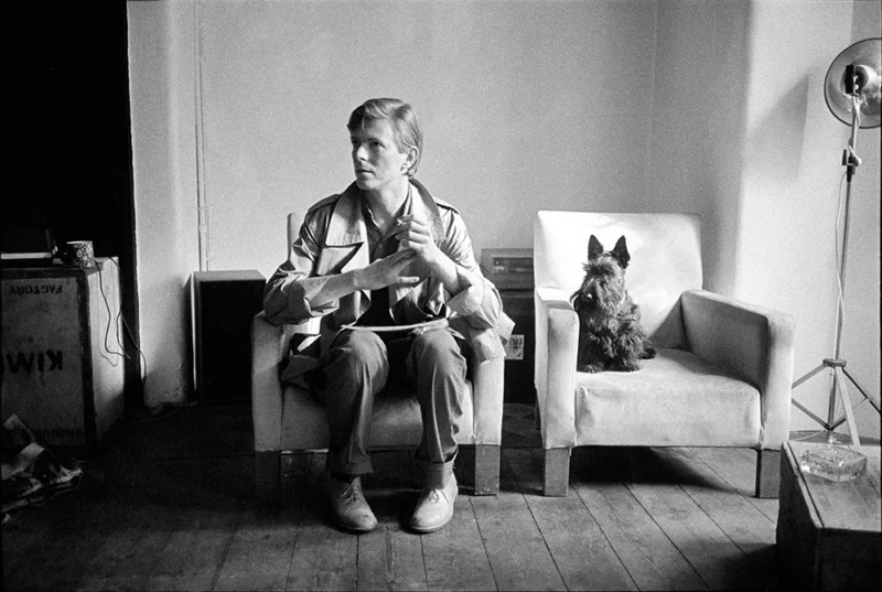 David Bowie with a Scottie Dog - 1980